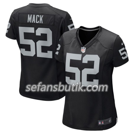 Oakland Raiders Tröjor Khalil Mack 52 Nike Svart - Dame